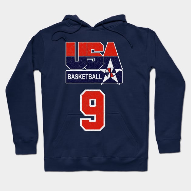 USA DREAM TEAM 92 - FRONT AND BACK PRINT on Ts! Vintage Look !!! Hoodie by Buff Geeks Art